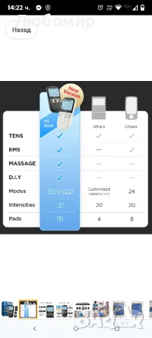 4 в 1 - DIY & Tens Unit & EMS & масажен мускулен стимулатор, двуканална TENS Units терапевтична

, снимка 2 - Други - 49515734