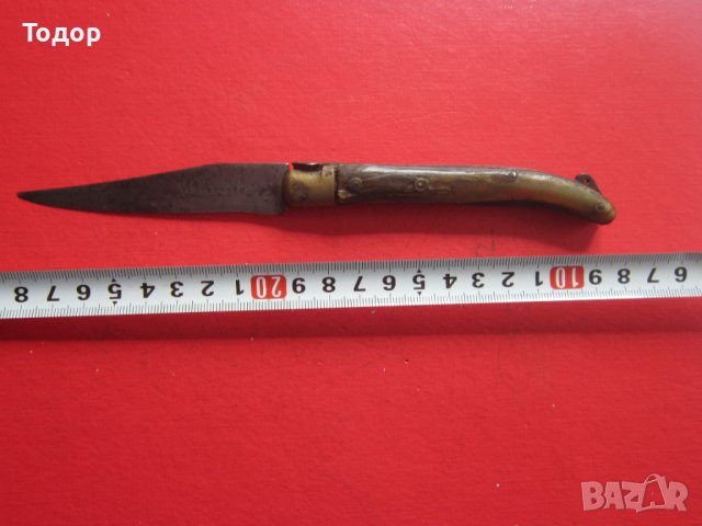Страхотен френски нож Лагоиоле 19 век сойка , снимка 1 - Ножове - 38159741