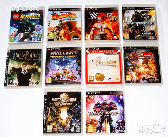 PS3 W2K17, Transformers, Minecraft Story Mode, Mortal или God of War 