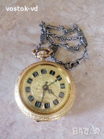 LOUIS XV ALARM SWISS - РАБОТЕЩ  ЧАСОВНИК , снимка 4 - Антикварни и старинни предмети - 43093082