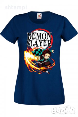 Дамска тениска Аниме Манга Demon Slayer Tanjiro Kamado 01,Анимация,игра,Празник,Повод., снимка 6 - Тениски - 38058421