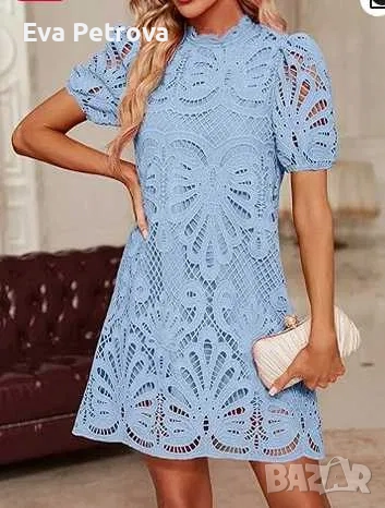 Елегантна и нежна дамска рокля М/Л , снимка 9 - Рокли - 52558558