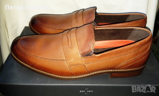 Елегантни мъжки обувки от естествена кожа ROCKPORT №45, снимка 5 - Официални обувки - 27725843