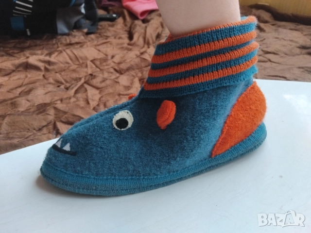 Вълнени Детски Пантофи - НОВИ изработени от 100% качествена вълна, снимка 4 - Детски пантофи - 52724708
