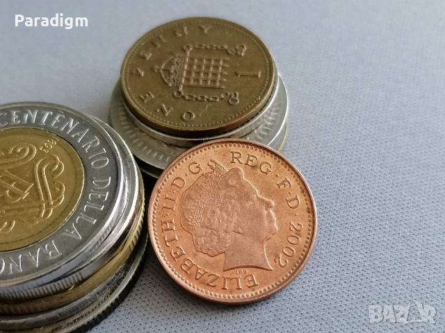Монета - Великобритания - 1 пени | 2002г., снимка 2 - Нумизматика и бонистика - 36398642