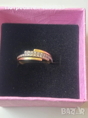 Златен пръстен 14к 2.53гр 55р-р , снимка 3 - Пръстени - 51749756