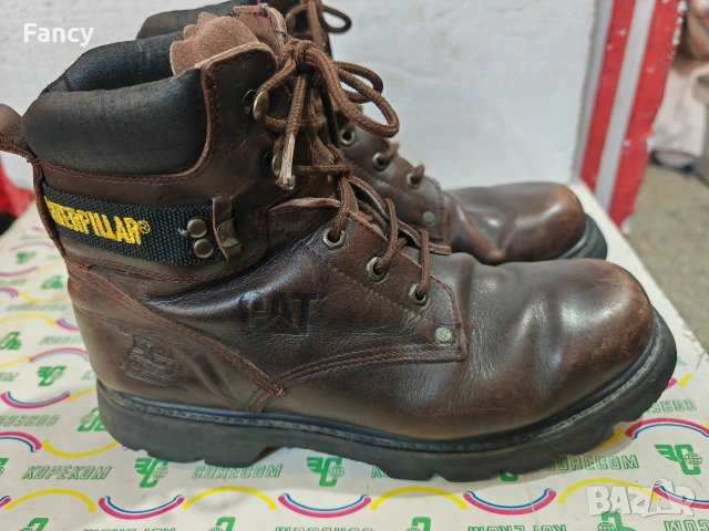 Мъжки кожени боти Caterpillar 45 номер , снимка 2 - Мъжки боти - 53335489