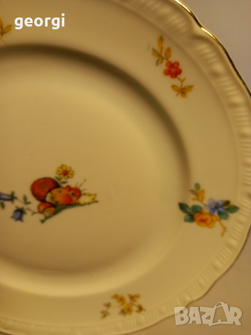 Порцеланова чиния M.S.B. Czechoslovakia , снимка 2 - Чинии - 44898436