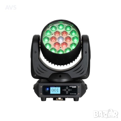 Движеща глава American DJ 19x12W ZOOM ELIMINATOR STRYKER Moving Head, снимка 3 - Друга електроника - 43343688