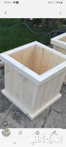 Саксии от дърво, кашпи., снимка 9 - Декорация за дома - 47643108