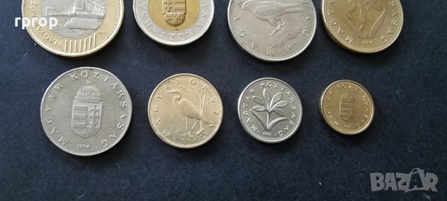 Монети . Унгария. Унгарски форинти. 8 бр., снимка 8 - Нумизматика и бонистика - 37783625