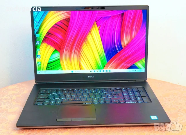 Dell Precision 7750/Core i7-10850H/NVidia RTX 3000 6GB/16GB RAM/512GB SSD/17.3 FHD IPS 100% DCI-P3, снимка 1