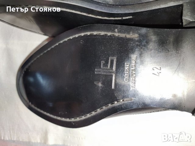 Разкошни официални мъжки обувки от естествена кожа Jean Louis Scherrier №42, снимка 8 - Официални обувки - 37760290