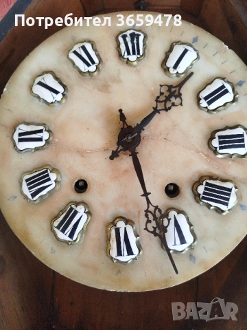 Антикварен Френски часовник с инкрустация от седеф, снимка 7 - Антикварни и старинни предмети - 53071938