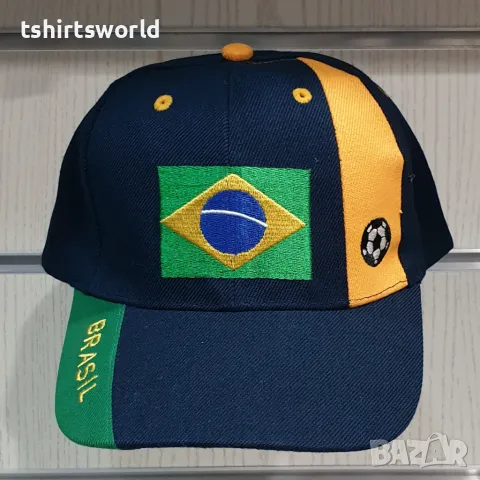 Нова футболна шапка с козирка Бразилия