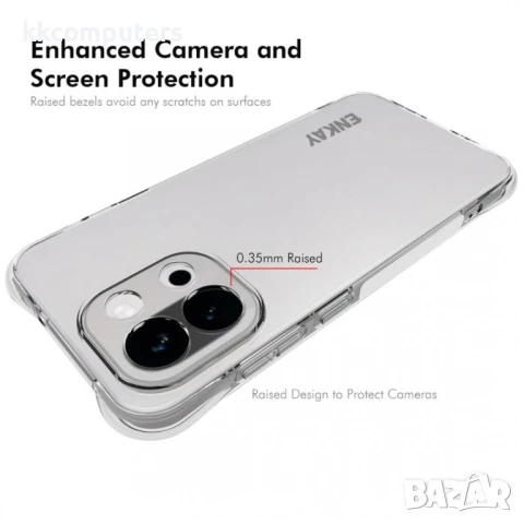 OnePlus 13s 5G / OnePlus 13T 5G Удароустойчив ENKAY Силиконов Калъф и Протектор, снимка 3 - Калъфи, кейсове - 50712356