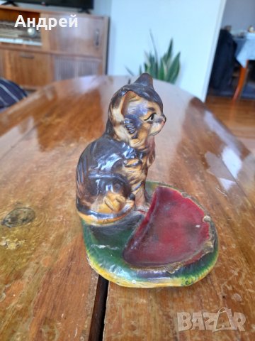 Стар пепелник Коте, снимка 4 - Други ценни предмети - 40227787