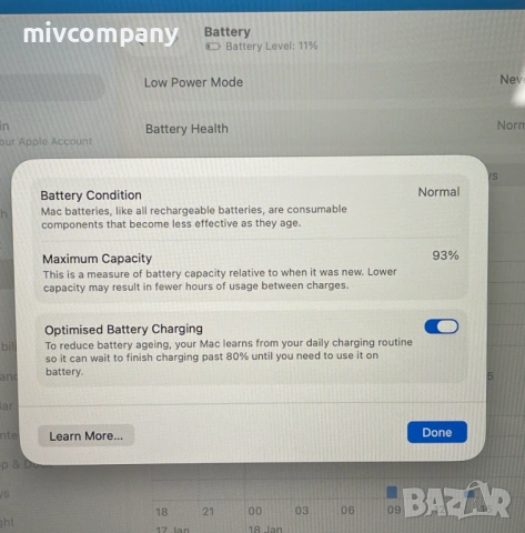 Лаптоп Apple MacBook Air M1 А2337(2020) 256/8GB, снимка 9 - Лаптопи за работа - 53144912