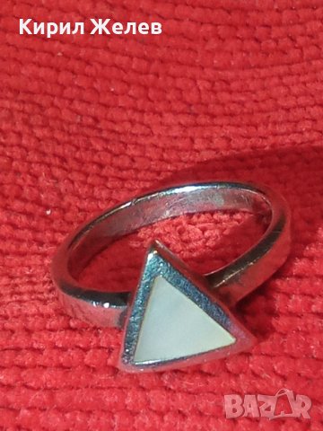 СКЪПОЦЕНЕН СРЕБЪРЕН АРТ ПРЪСТЕН СРЕБРО 925 АНГЛИЯ с ШЛИФОВАН ЛУНЕН КАМЪК 40209, снимка 15 - Пръстени - 43221574