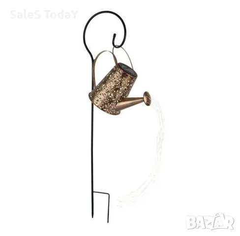 Соларна лампа- градинска лейка, 37 светодиода, 84 см, снимка 1