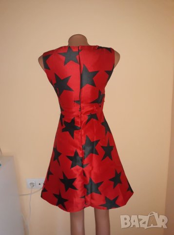 Нова червена рокля със звезди , снимка 5 - Рокли - 43362732