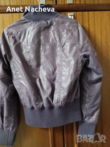 Дамски Якета - лилаво и  шарено бежово, снимка 3 - Якета - 52674109