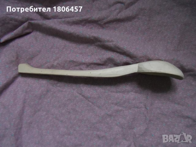 Голяма дървена лъжица, снимка 4 - Антикварни и старинни предмети - 27105874