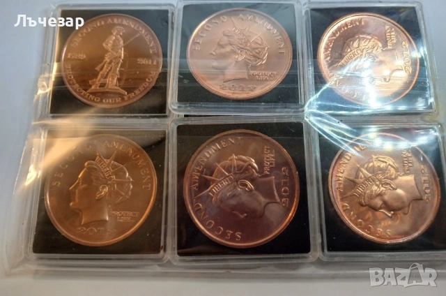 1 унция медни монети, снимка 8 - Нумизматика и бонистика - 52379047