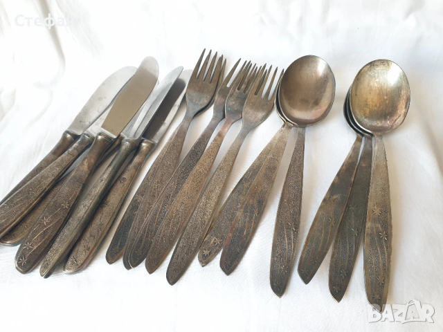 Комплект посребрени прибори 