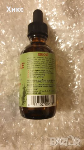 Mielle Organics Rosemary Mint Scalp & Hair Strengthening Oil, заздравява при косопад, розмарин, снимка 7 - Продукти за коса - 39701605