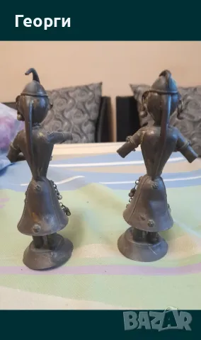 Стари статуетки музиканти, снимка 3 - Антикварни и старинни предмети - 50109670