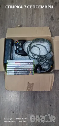 XBOX 360  + 7 диска безжичен контролер , снимка 6 - Настолни игри - 49771415