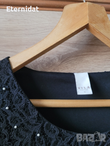 Черна официална къса рокля VILA , снимка 5 - Рокли - 44874390