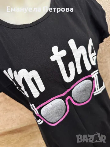 Дамска тениска с принт I'm the cool, снимка 2 - Тениски - 48058779