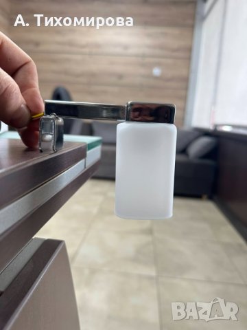 LED Хромирана малка лампа от закалено стъкло-7бр.