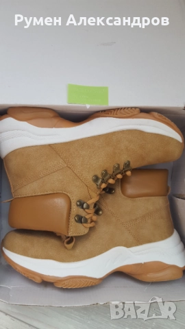 Дамски кожени боти EYAS размер 38 кафяви, снимка 11 - Дамски боти - 52793216