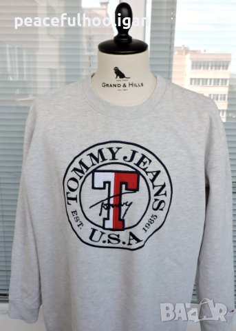 Tommy Hilfiger Tommy Jeans U.S.A. - мъжка блуза с дълъг ръкав размер L , снимка 2 - Блузи - 43255129