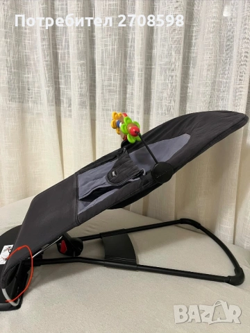 Шезлонг BabyBjorn + играчка / бебешки шезлонг Baby Bjorn, снимка 15 - Детски шезлонги - 53335713