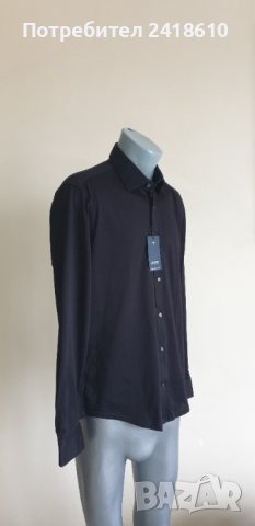 JOOP! Slim Fit Easy Iron Knitted Shirt Cotton Mens Size 40/ 15 3/4/ M НОВО! ОРИГИНАЛ! Мъжка Риза!, снимка 5 - Ризи - 43438610
