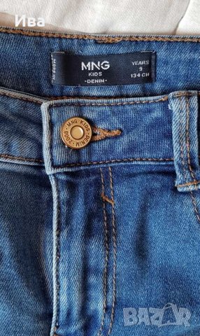 Детски дънки Mango Kids 7-8 г, снимка 5 - Детски панталони и дънки - 28751774
