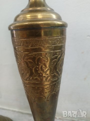 два барокови свещници-комплект, снимка 2 - Антикварни и старинни предмети - 37837943