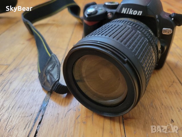 Фотоапарат Nikon D60 с обектив Nikkor 18-105 3.5-5.6, снимка 11 - Фотоапарати - 44052383