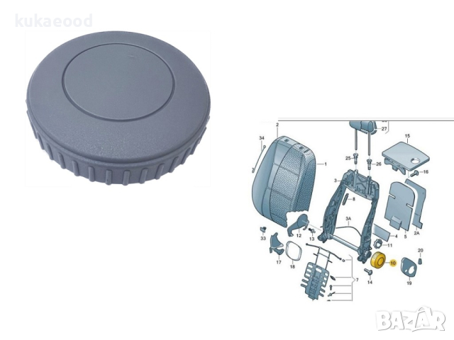 Дръжка за регулиране на седалка за Audi A1 8X (2010-2018), снимка 4 - Аксесоари и консумативи - 44856118