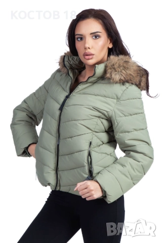 Дамско зимно шушляково яке – 4256, снимка 8 - Якета - 52500746