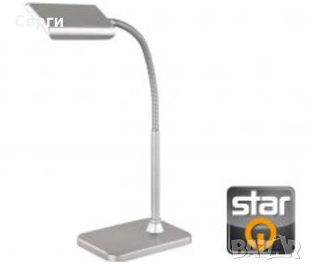 Настолна LED лампа STAR Q, 3W, 260Lumen, Сребърна, снимка 1 - Лед осветление - 27706602