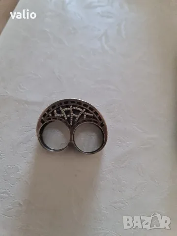 Красив дамски сребърен пръстен , снимка 1