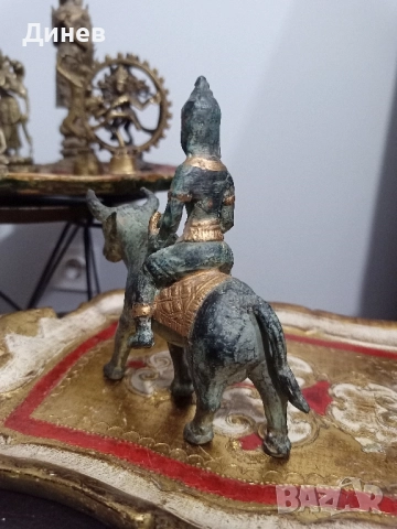 Бог Шива и свещеният бик Нанди, снимка 7 - Колекции - 51683915