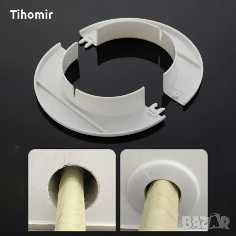 Розетка капачка за отвор в стената от климатик радиатор уплътнител за дупка от тръба, снимка 3 - Климатици - 48718324