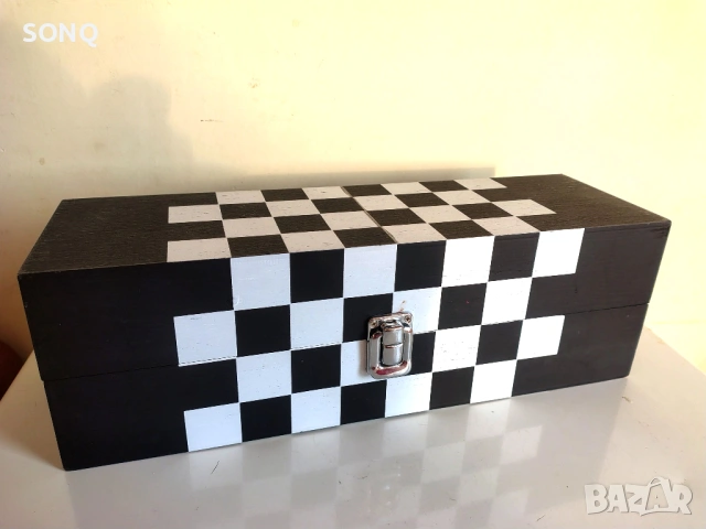 Стар Колекционерски Дървен Шах Кутия За Вино, снимка 12 - Други ценни предмети - 53137149
