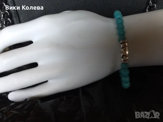 гривна от тюркоаз – амулет за защита и хармония , снимка 7 - Гривни - 50316463